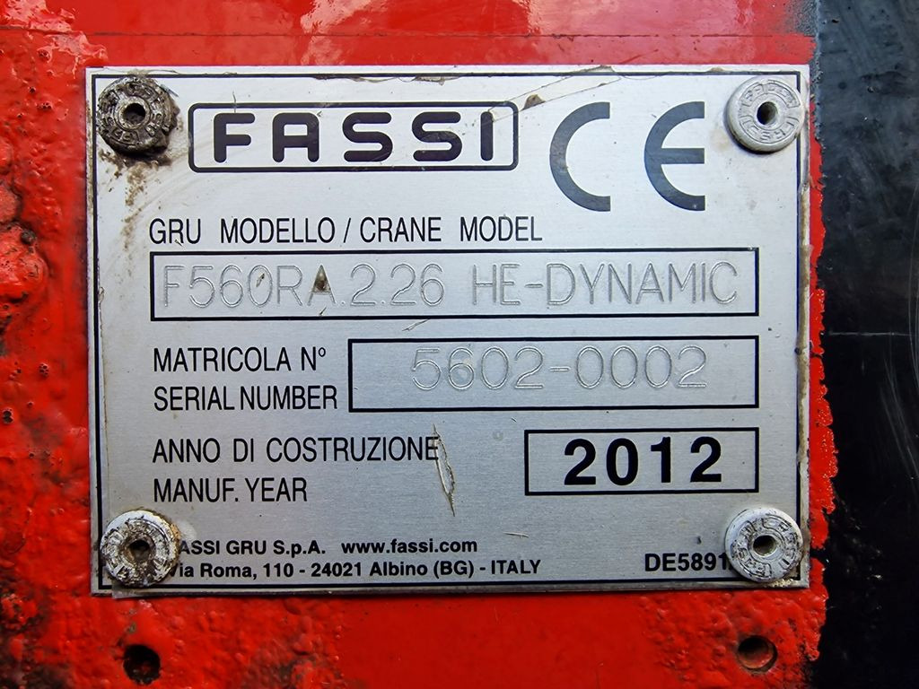 Crane truck MAN TGS 35.480 8X4H-6 BL / Intarder / FASSI F560 MAN TGS 35.480 8X4H-6 BL / Intarder / FASSI F560: picture 14 Crane truck MAN TGS 35.480 8X4H-6 BL / Intarder / FASSI F560 MAN TGS 35.480 8X4H-6 BL / Intarder / FASSI F560: picture 14