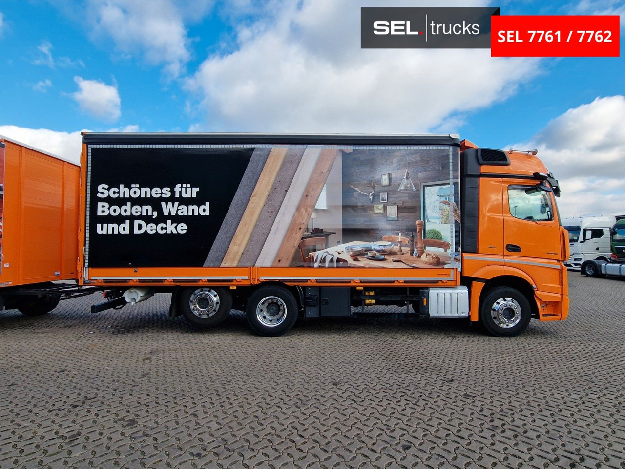 Curtainsider truck Mercedes-Benz Actros 2548 / Retarder / Euro 6E / Aluklappen: picture 10