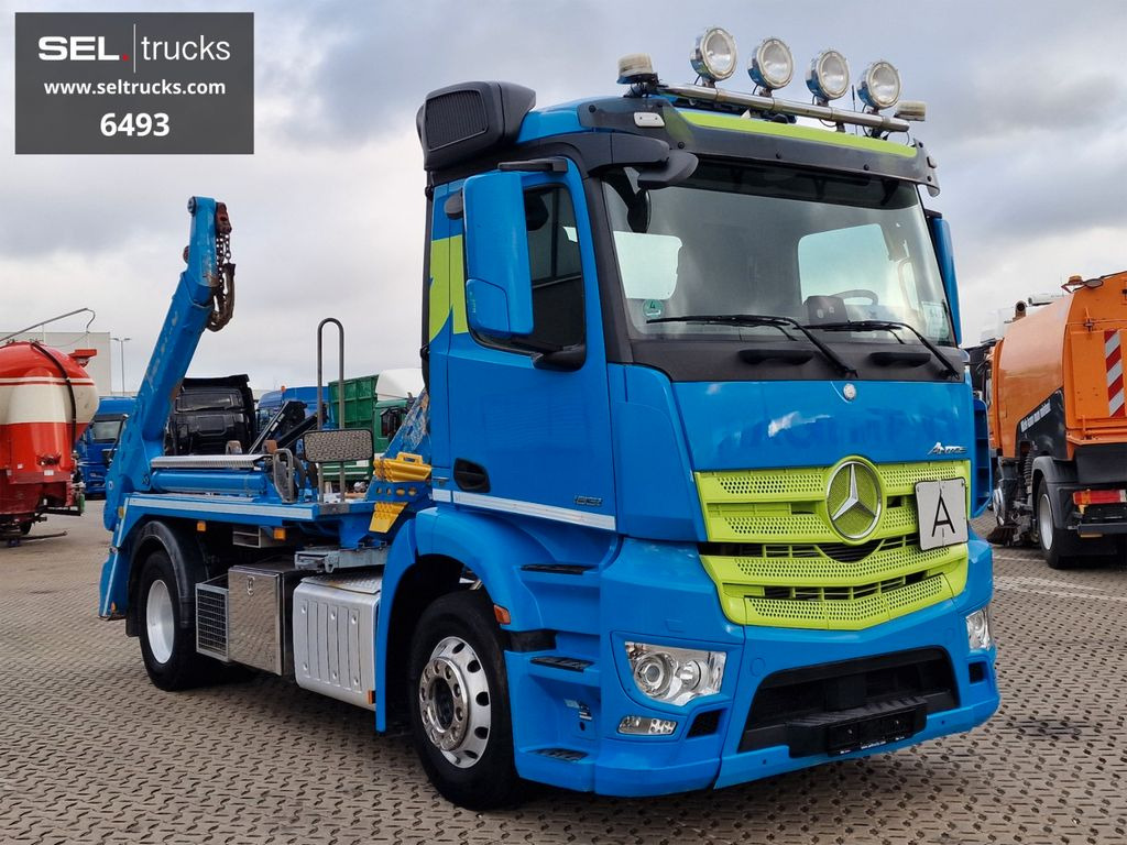 Mercedes-Benz Antos 1851 / Meiller Kipper / Standklima / Navi - Skip loader truck: picture 3 Mercedes-Benz Antos 1851 / Meiller Kipper / Standklima / Navi - Skip loader truck: picture 3