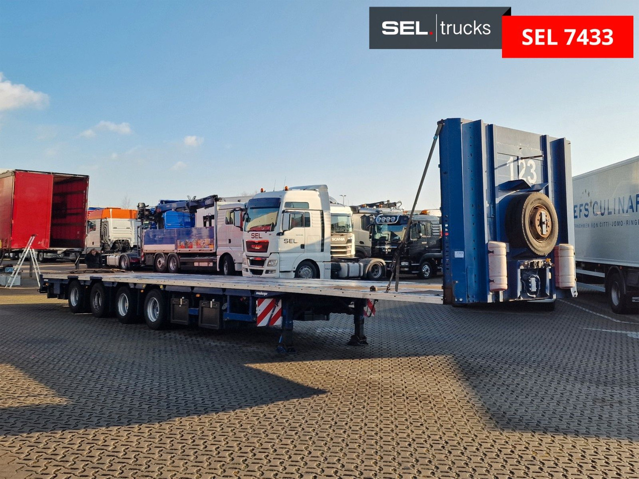 Meusburger MPS-4 / Lenkachse / Liftachse - Dropside/ Flatbed semi-trailer: picture 4 Meusburger MPS-4 / Lenkachse / Liftachse - Dropside/ Flatbed semi-trailer: picture 4