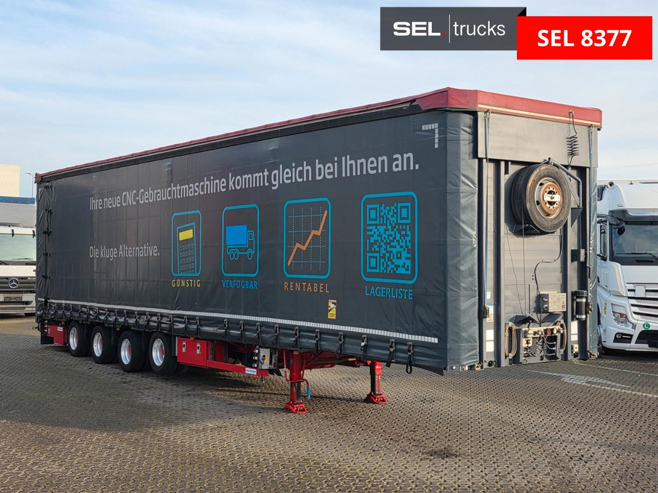 Meusburger MPS-4 / verbreiterbar / Lenkachse / Liftachse - Curtainsider semi-trailer: picture 3 Meusburger MPS-4 / verbreiterbar / Lenkachse / Liftachse - Curtainsider semi-trailer: picture 3