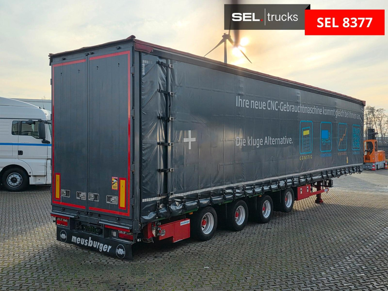 Meusburger MPS-4 / verbreiterbar / Lenkachse / Liftachse - Curtainsider semi-trailer: picture 5 Meusburger MPS-4 / verbreiterbar / Lenkachse / Liftachse - Curtainsider semi-trailer: picture 5