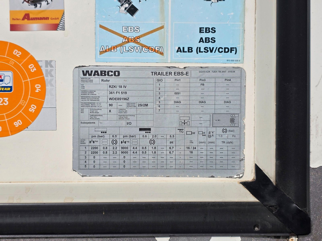 Refrigerator trailer ROHR Rohr RZK/18 IV  / Ladebordwand: picture 44