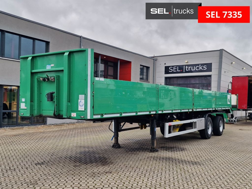 Schmidt Hagen SP/29/E/12,8 / Teleskop / Lenk-Lifttachse - Dropside/ Flatbed semi-trailer: picture 1 Schmidt Hagen SP/29/E/12,8 / Teleskop / Lenk-Lifttachse - Dropside/ Flatbed semi-trailer: picture 1
