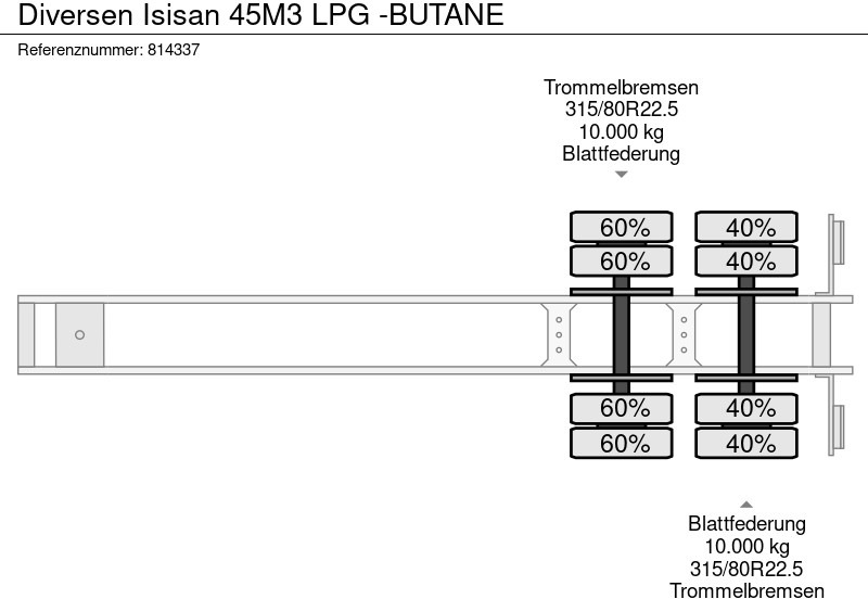 Tank semi-trailer for transportation of fuel Diversen Isisan 45M3 LPG -BUTANE: picture 12