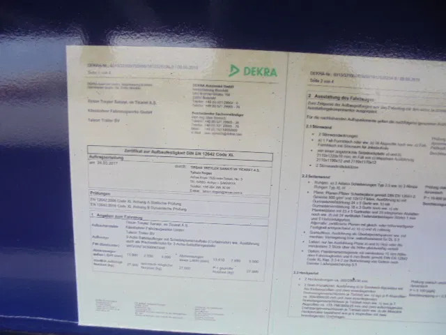 Curtainsider semi-trailer Kässbohrer XS: picture 19 Curtainsider semi-trailer Kässbohrer XS: picture 19