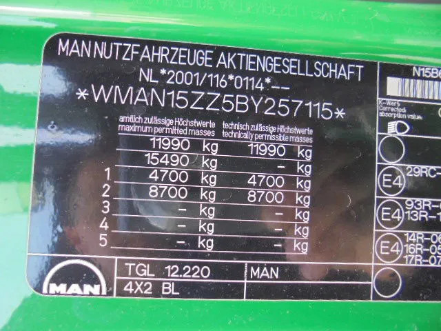 Crane truck MAN TGL 12.220 NL TRUCK: picture 15