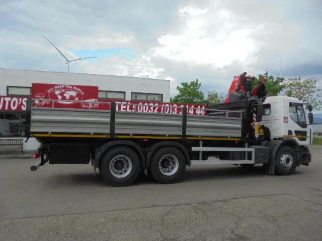 New Dropside/ Flatbed truck, Crane truck Renault 320 6X4 + FASSI F245 DEMO UNUSED NL TRUCK: picture 10