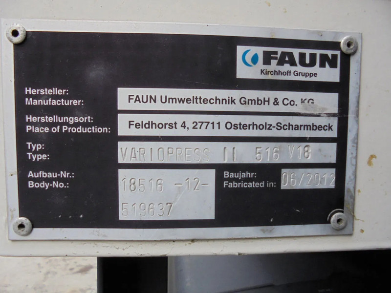 Garbage truck Volvo FE 260 EEV K NL TRUCK: picture 12 Garbage truck Volvo FE 260 EEV K NL TRUCK: picture 12