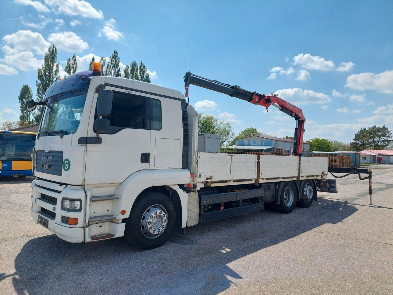 MAN GA 26.320 6X2-2 BL + Kran Fassi F110AC22 - Dropside/ Flatbed truck, Crane truck: picture 1 MAN GA 26.320 6X2-2 BL + Kran Fassi F110AC22 - Dropside/ Flatbed truck, Crane truck: picture 1