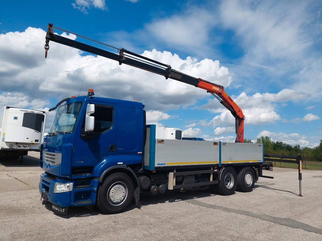 Renault Premium DXI R450.26 HR Palfinger PK 15.500 - Dropside/ Flatbed truck, Crane truck: picture 1 Renault Premium DXI R450.26 HR Palfinger PK 15.500 - Dropside/ Flatbed truck, Crane truck: picture 1