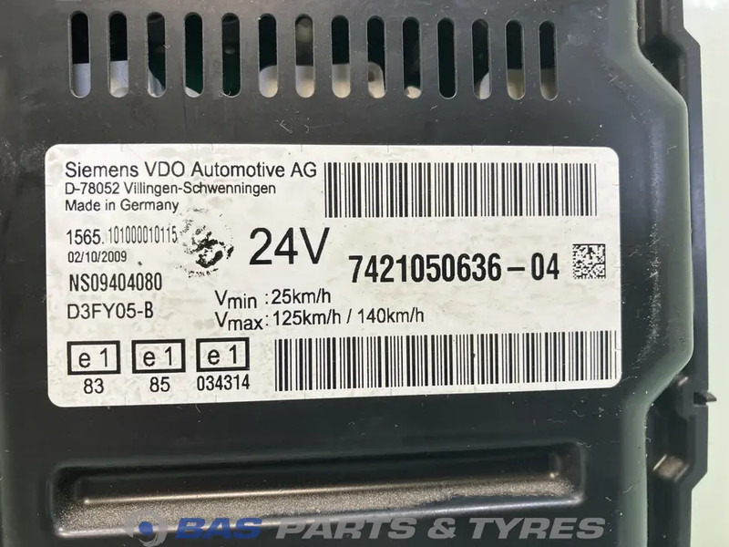 Renault Premium Euro 4-5 Instrumentenpaneel Renault 7421050636 - Dashboard for Truck: picture 3 Renault Premium Euro 4-5 Instrumentenpaneel Renault 7421050636 - Dashboard for Truck: picture 3