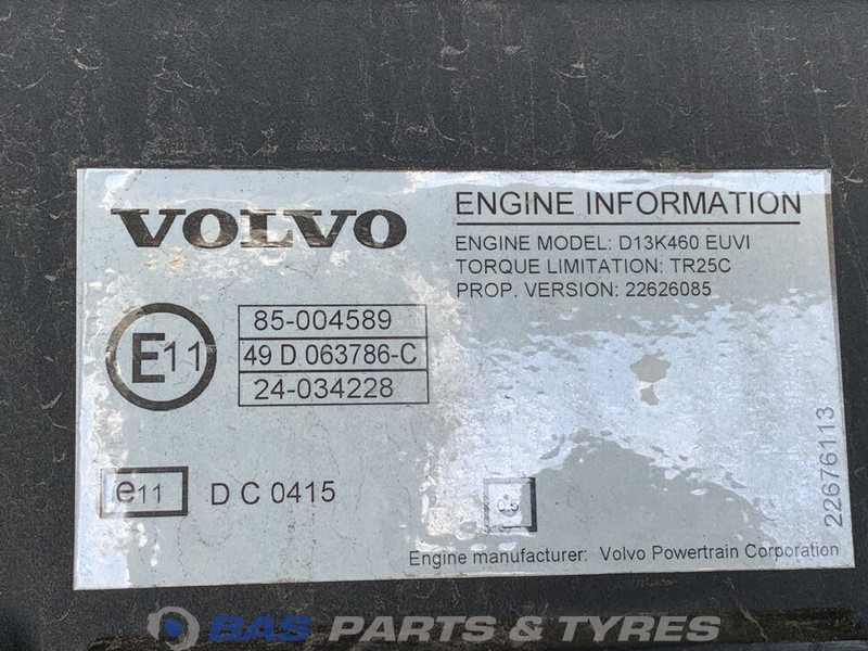Engine for Truck Volvo Motor Volvo D13K 460 K4 22692808: picture 6