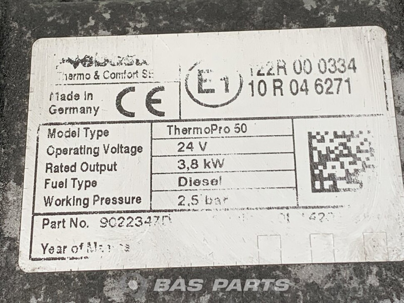 Webasto TP50 Standkachel A 001 830 31 20 - Heating/ Ventilation for Truck: picture 5 Webasto TP50 Standkachel A 001 830 31 20 - Heating/ Ventilation for Truck: picture 5