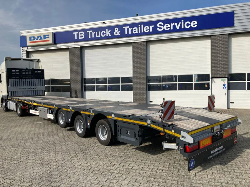 Kässbohrer SPA M3 / 1N - 18 / 27 Heavy Duty uitschuifbare vlakke mega trailer met liftas, rongen en oprijplaten - Closed box semi-trailer: picture 5 Kässbohrer SPA M3 / 1N - 18 / 27 Heavy Duty uitschuifbare vlakke mega trailer met liftas, rongen en oprijplaten - Closed box semi-trailer: picture 5