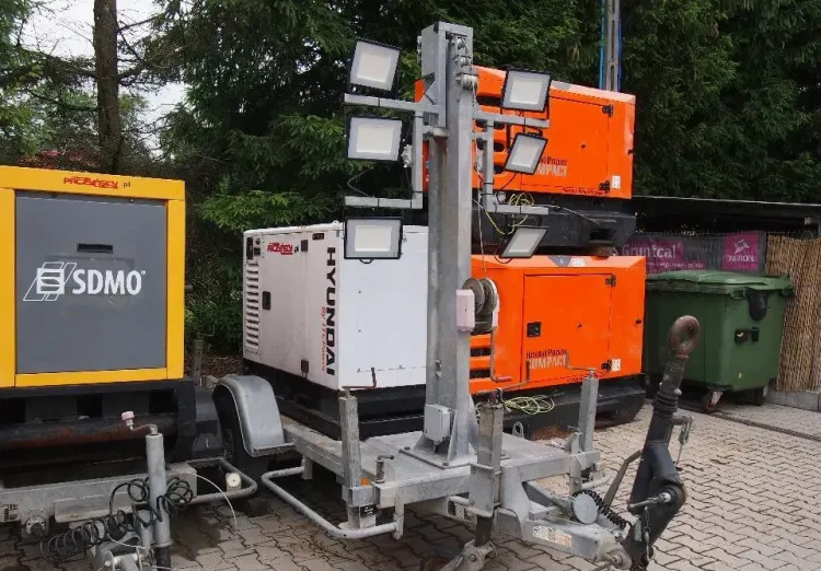 Agregat prądotwórczy Hiunday maszt oświetleniowy - Generator set: picture 2 Agregat prądotwórczy Hiunday maszt oświetleniowy - Generator set: picture 2