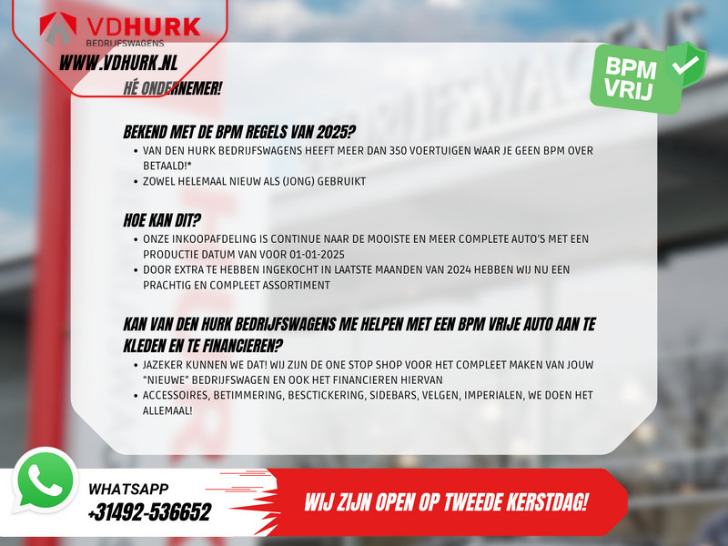 Small van Opel Vivaro 1.6 CDTI 125 pk L2 EXPORT EURO 6/ NL Auto/ Imperiaal/ Airco/ Navi/ Cruise/ PDC/ DAB/ Trekhaak: picture 7