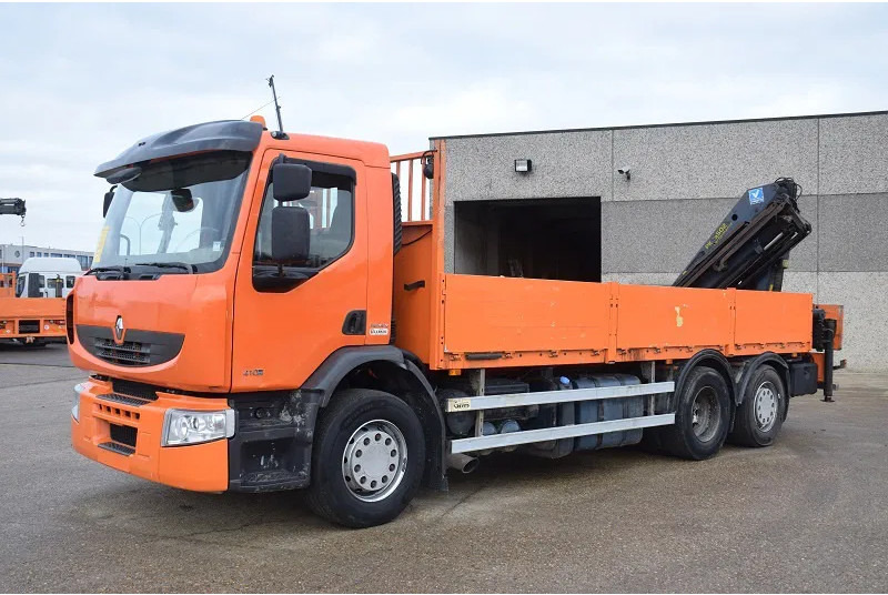 Renault Premium 410 - Dropside/ Flatbed truck, Crane truck: picture 1 Renault Premium 410 - Dropside/ Flatbed truck, Crane truck: picture 1