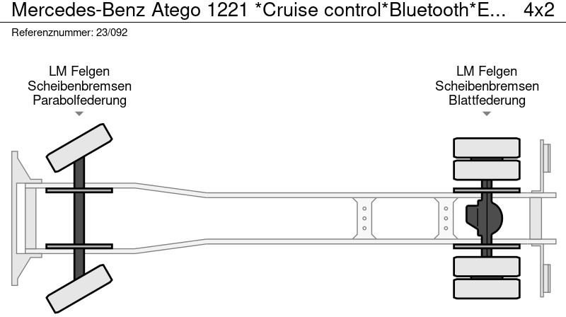 Refrigerator truck Mercedes-Benz Atego 1221 *Cruise control*Bluetooth*Elektrisch verstelbare en verwarmde spiegels: picture 15
