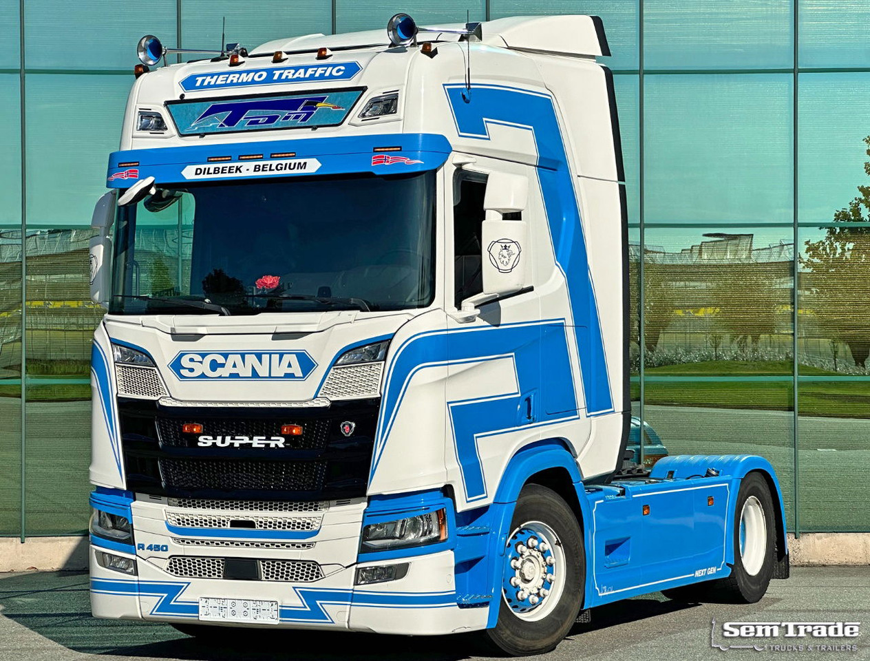 Scania R450 NGS Full AIR Retarder Full Spoiler 2X Tanks Super Condition Belgium-Truck - Tractor unit: picture 1 Scania R450 NGS Full AIR Retarder Full Spoiler 2X Tanks Super Condition Belgium-Truck - Tractor unit: picture 1