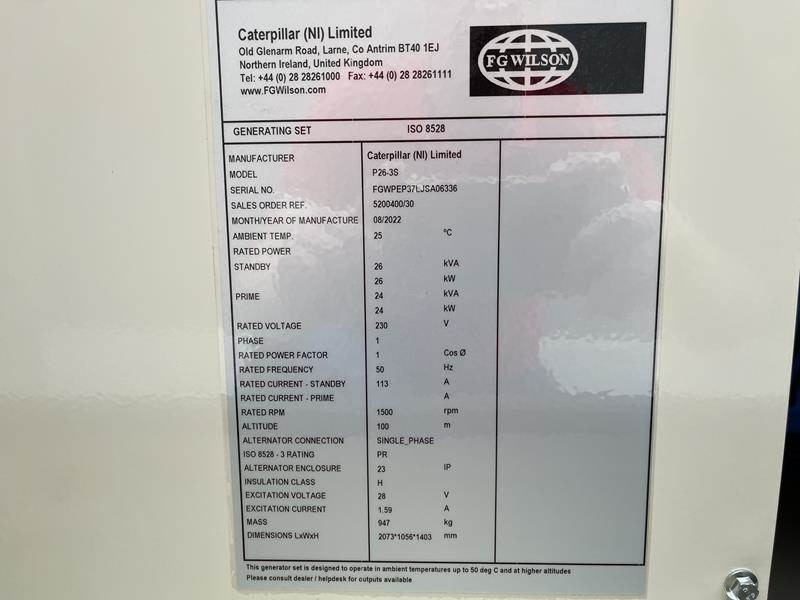 FG Wilson P 26 - 3 S - Generator set: picture 5 FG Wilson P 26 - 3 S - Generator set: picture 5