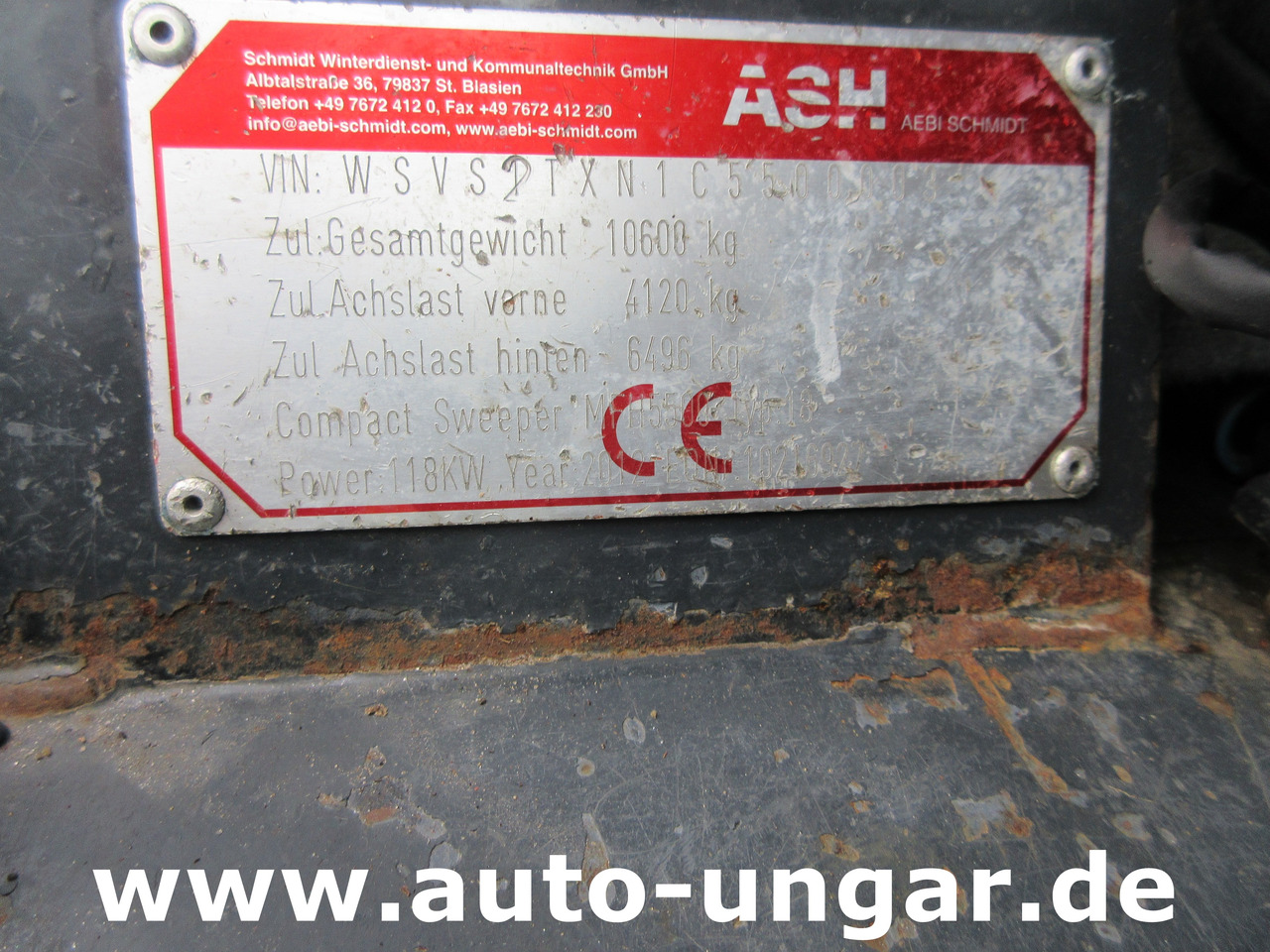 Road sweeper Aebi MFH 5500 Baujahr 2012 Euro 5 Kehrmaschine mit Hochentleerung: picture 17