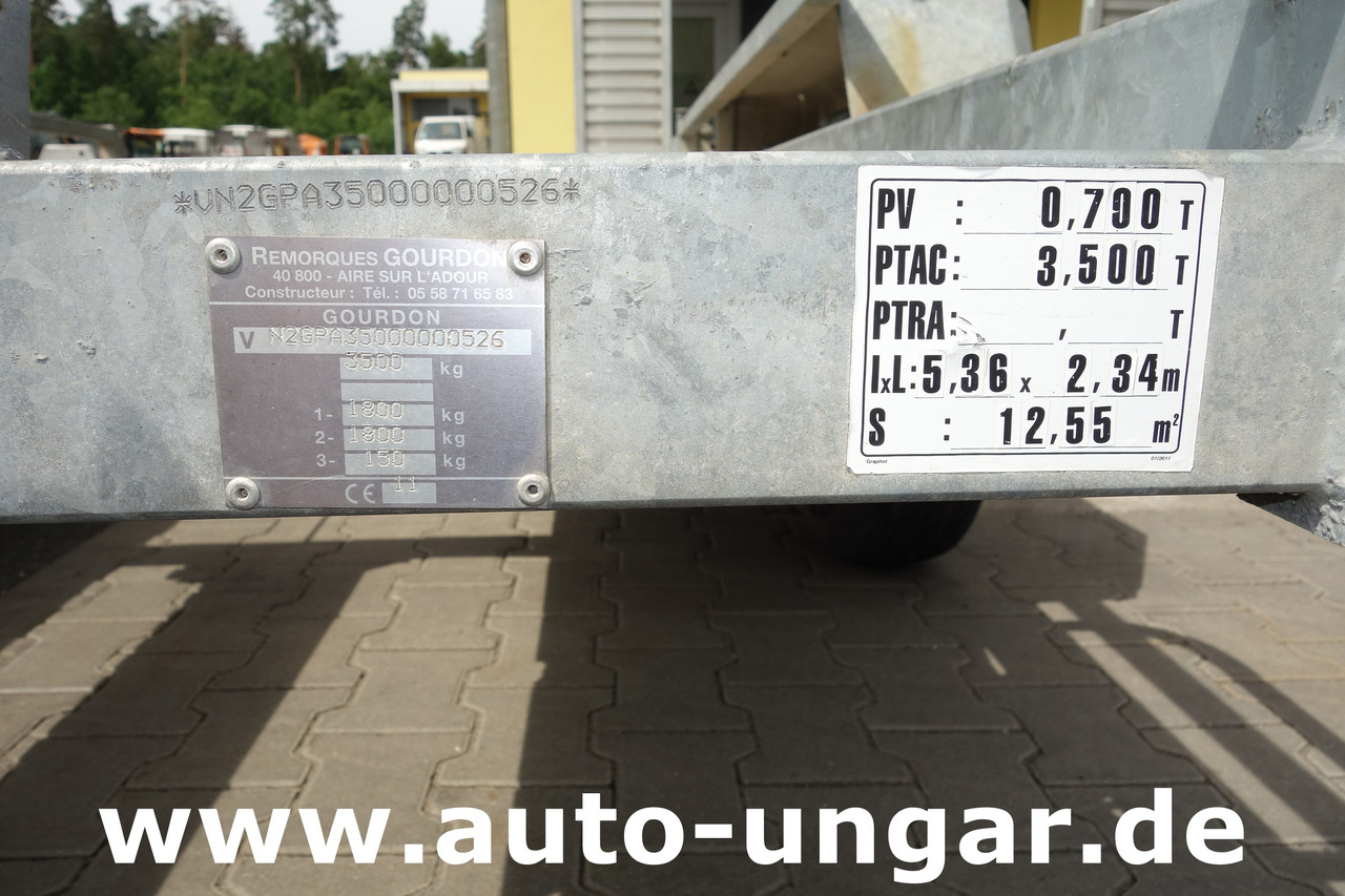 Plant trailer Gourdon GPA 350 - CP35 Baumaschinenanhänger 3.500kg Tieflader: picture 10