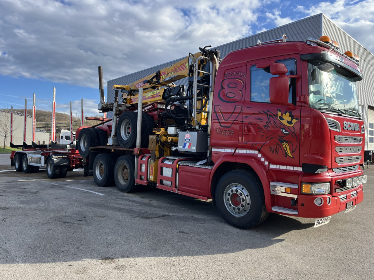 SCANIA porteur + grue AR cabine - Cab chassis truck: picture 1 SCANIA porteur + grue AR cabine - Cab chassis truck: picture 1