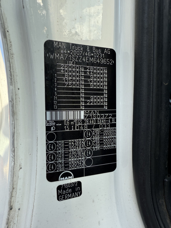 Dropside/ Flatbed truck, Crane truck MAN TGS 28.440 6X4H-4 Atlas 290 bis 24 Meter: picture 5