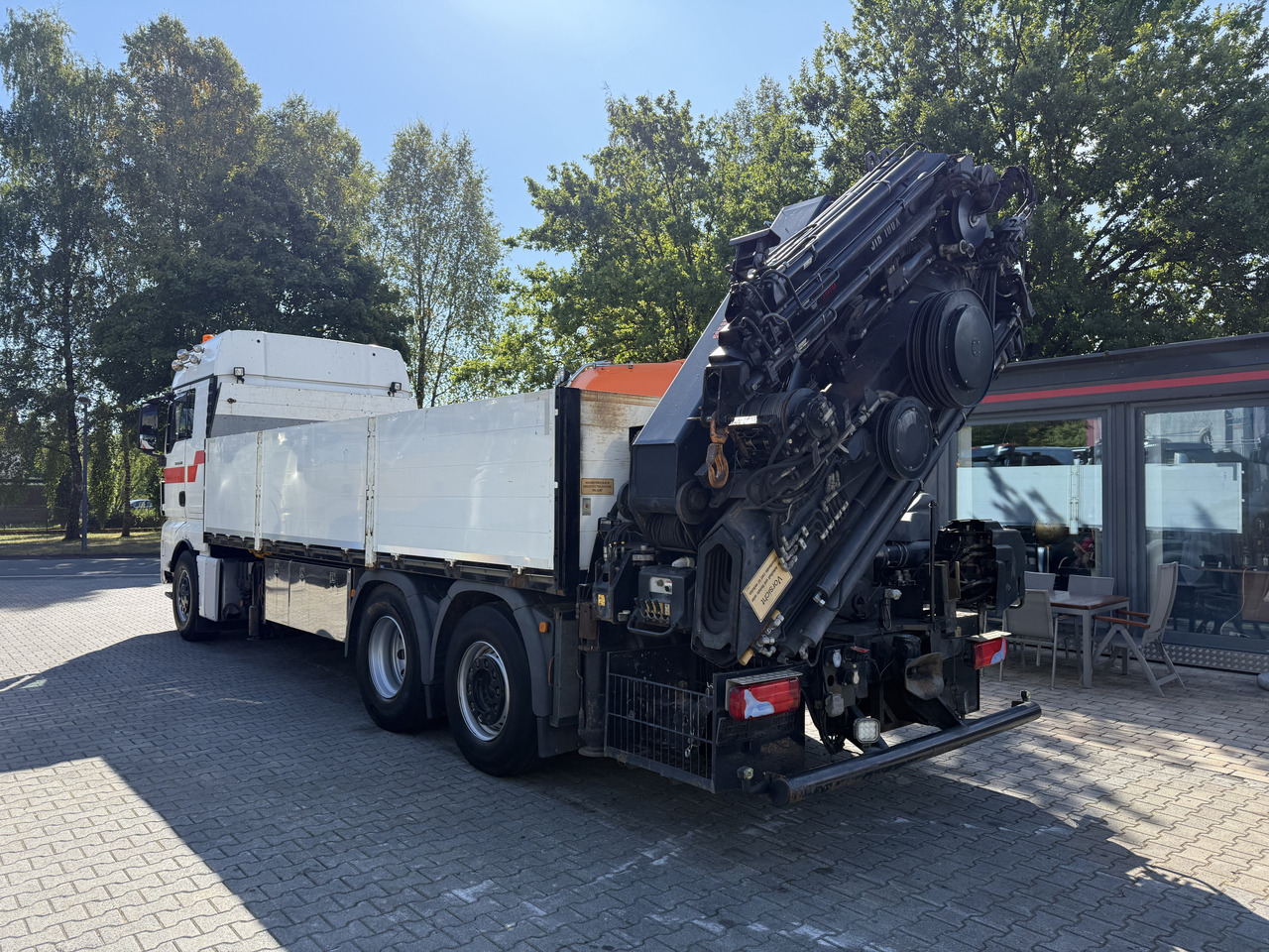 Dropside/ Flatbed truck, Crane truck MAN TGX 26.480 6X2 Hiab 422 + Jib + Winde: picture 15