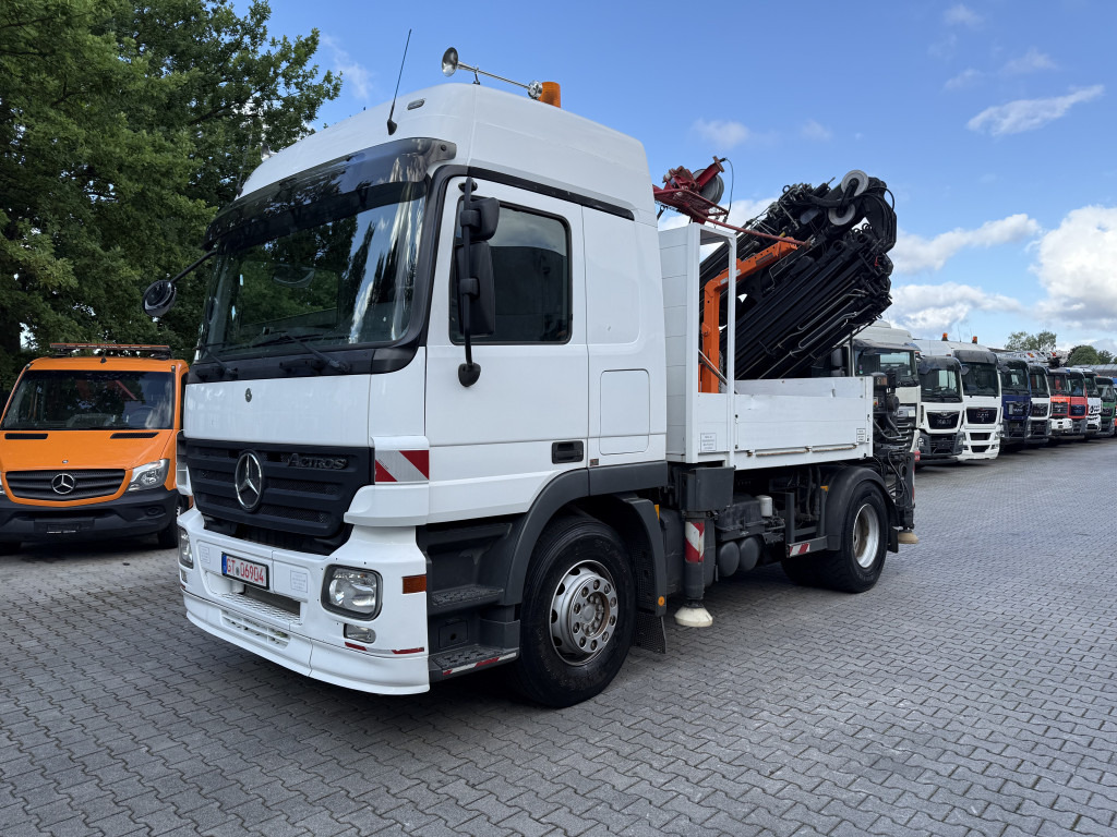 Dropside/ Flatbed truck, Crane truck Mercedes-Benz Actros 1841 Kran Hiab 288 bis 30 Meter: picture 8