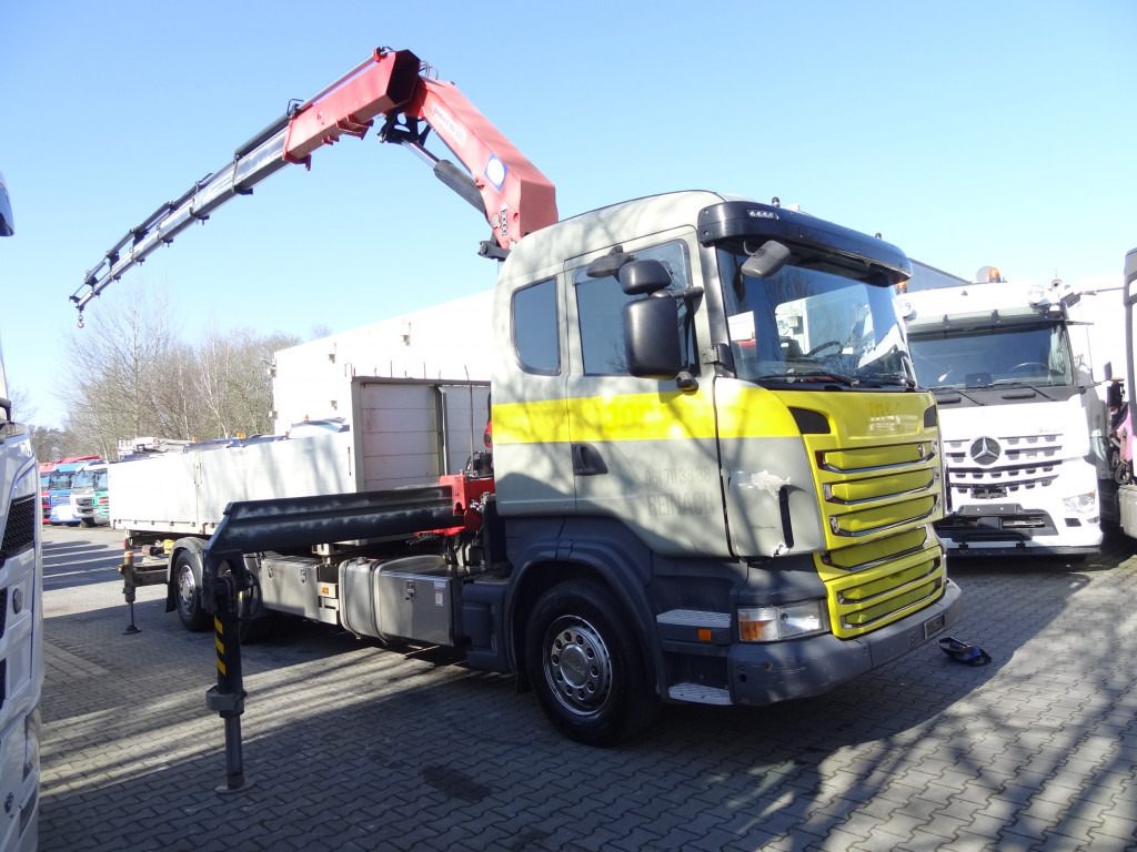 Crane truck, Dropside/ Flatbed truck Scania R440 6X2*4 Kran HMF 3000 bis 30 Meter: picture 8