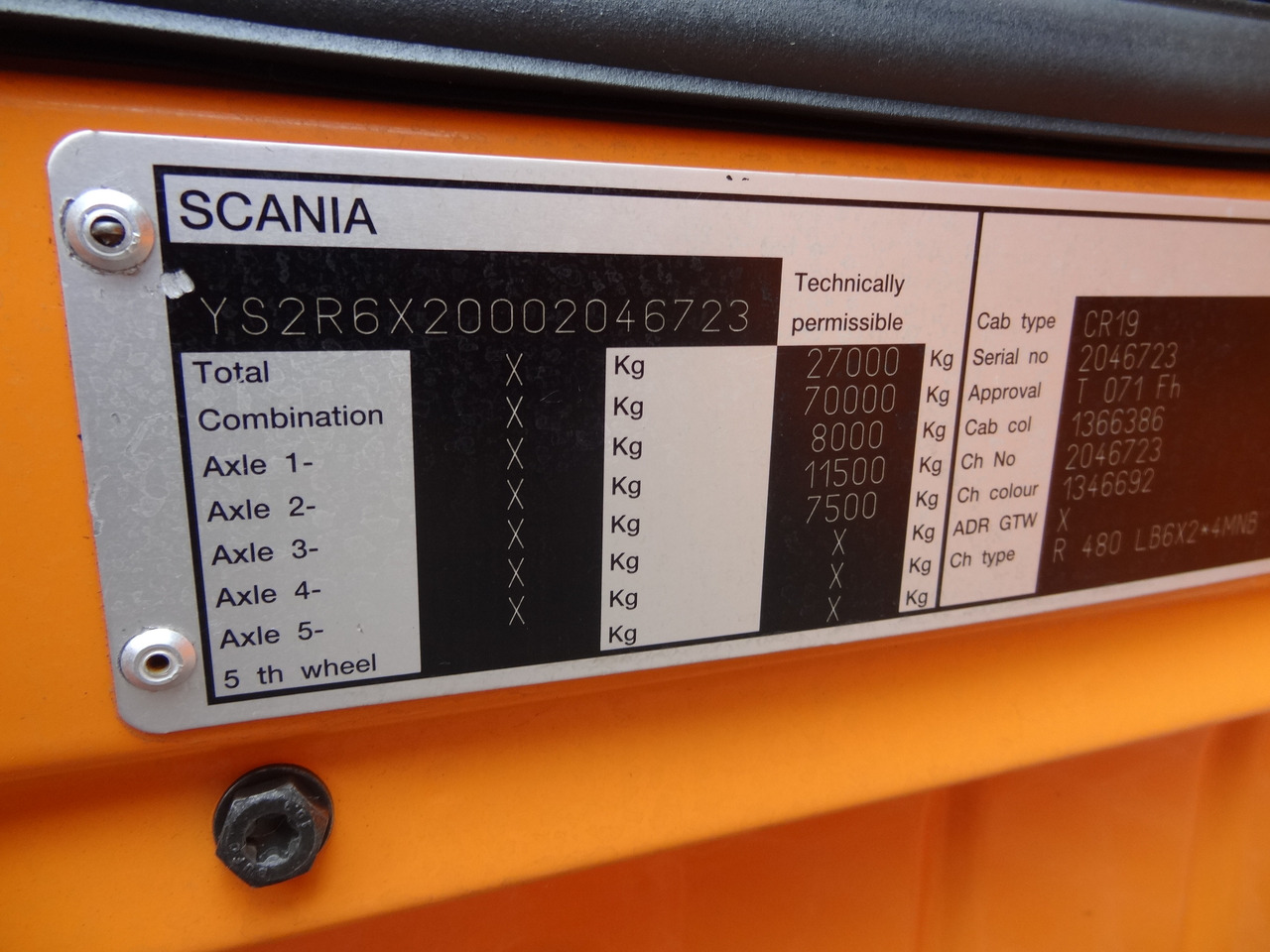 Dropside/ Flatbed truck, Crane truck Scania R480 6X2*4 Kran Atlas 240 bis 20 Meter: picture 6 Dropside/ Flatbed truck, Crane truck Scania R480 6X2*4 Kran Atlas 240 bis 20 Meter: picture 6