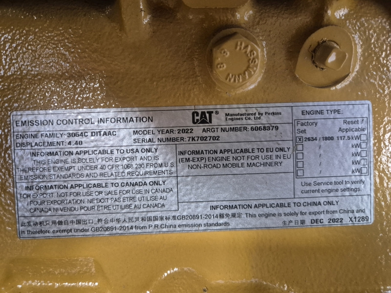 Caterpillar 3054C DITAAC Engine + Radiator - Engine for Industrial equipment: picture 2 Caterpillar 3054C DITAAC Engine + Radiator - Engine for Industrial equipment: picture 2