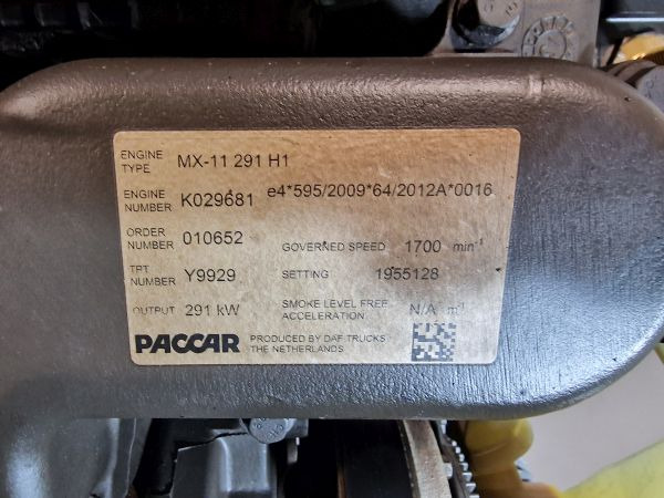 Engine for Truck DAF MX-11 291 H1 Truck Spec Engine (Truck): picture 11 Engine for Truck DAF MX-11 291 H1 Truck Spec Engine (Truck): picture 11