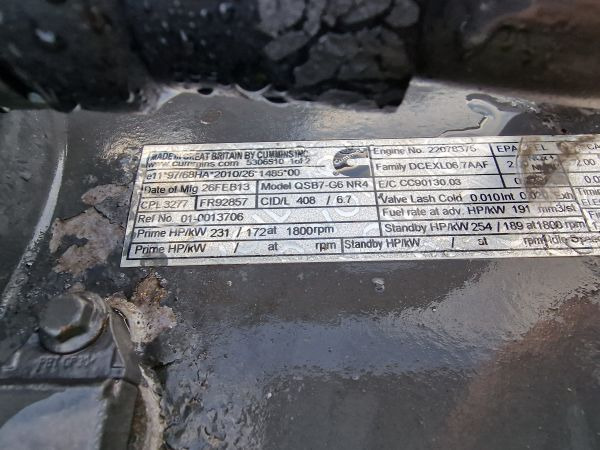 DAF QSB7-G6 NR4  CPL3277 Engine (Industrial) - Engine for Industrial equipment: picture 2 DAF QSB7-G6 NR4  CPL3277 Engine (Industrial) - Engine for Industrial equipment: picture 2