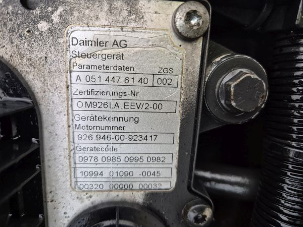 Mercedes Benz OM926LA.EEV/2-03 Econic Spec Engine (Truck) - Engine for Truck: picture 2 Mercedes Benz OM926LA.EEV/2-03 Econic Spec Engine (Truck) - Engine for Truck: picture 2