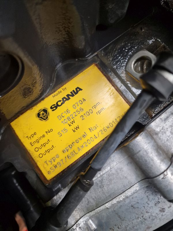 Scania TEREX TR60 DC16 070A Engine (Plant) - Engine for Construction machinery: picture 2 Scania TEREX TR60 DC16 070A Engine (Plant) - Engine for Construction machinery: picture 2