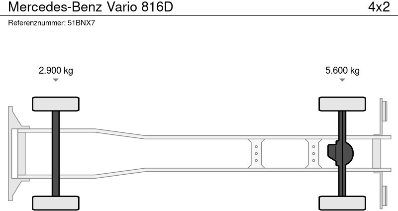 Dropside/ Flatbed truck Mercedes-Benz Vario 816D: picture 6 Dropside/ Flatbed truck Mercedes-Benz Vario 816D: picture 6