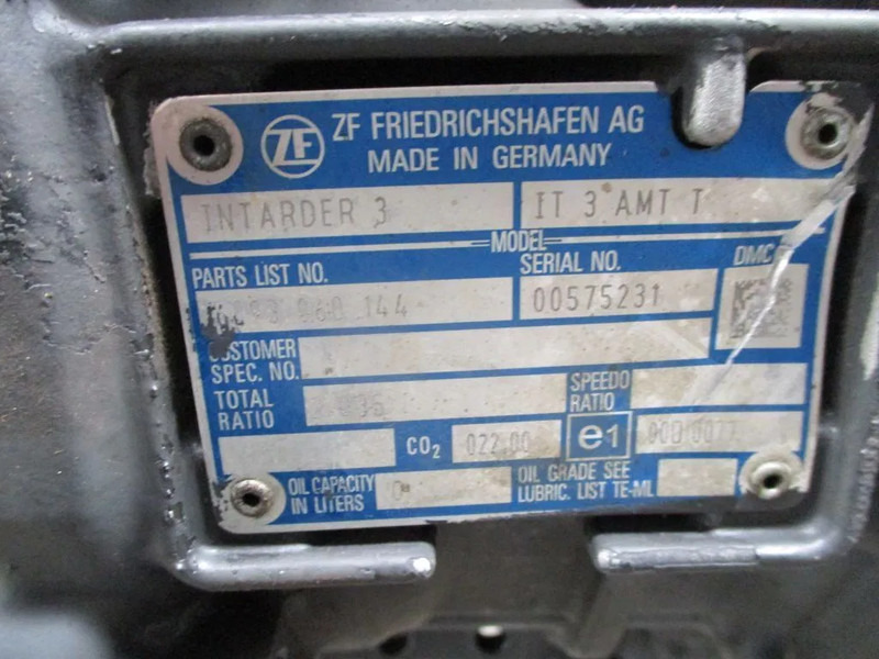 Iveco 5801972447 / 6093060144 // 12TX2011TO // INTARDER 3 ACHTER KANT MODEL 2022 - Gearbox for Truck: picture 5 Iveco 5801972447 / 6093060144 // 12TX2011TO // INTARDER 3 ACHTER KANT MODEL 2022 - Gearbox for Truck: picture 5