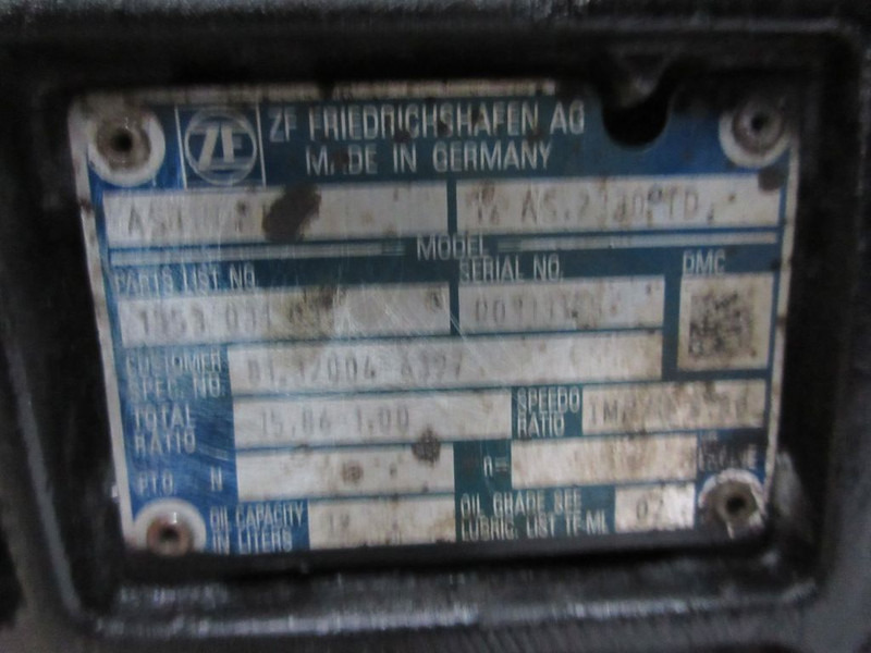 MAN TGX 81.32004-6397 / 6260 TRANSMISSIE 12 AS 2330 TD EURO 6 - Gearbox for Truck: picture 5 MAN TGX 81.32004-6397 / 6260 TRANSMISSIE 12 AS 2330 TD EURO 6 - Gearbox for Truck: picture 5