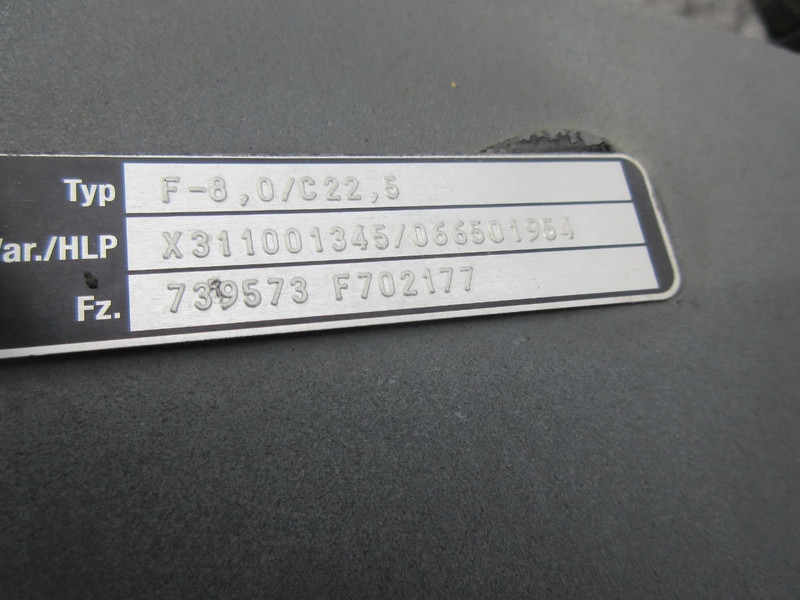 Front axle for Truck Mercedes-Benz F-8,0/C22,5 F702177/739573 MERCEDES BENZ EURO 6: picture 9