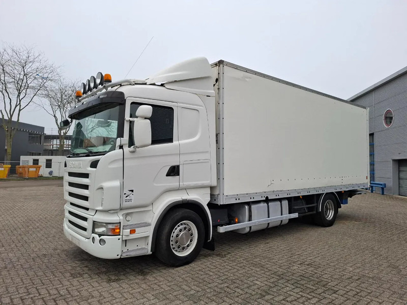 Scania R380 / RETARDER / TUV:09-06-2026 / PLATFORM 1500 KG / PARK AIRCO / MANUAL / EURO-4 / 2008 - Box truck: picture 1 Scania R380 / RETARDER / TUV:09-06-2026 / PLATFORM 1500 KG / PARK AIRCO / MANUAL / EURO-4 / 2008 - Box truck: picture 1