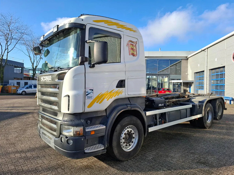 Scania R420 / RETARDER / HIAB MULTILIFT 21 TON / LIFT AXLE / MANUAL / EURO-4 / 2007 - Cable system truck: picture 3 Scania R420 / RETARDER / HIAB MULTILIFT 21 TON / LIFT AXLE / MANUAL / EURO-4 / 2007 - Cable system truck: picture 3