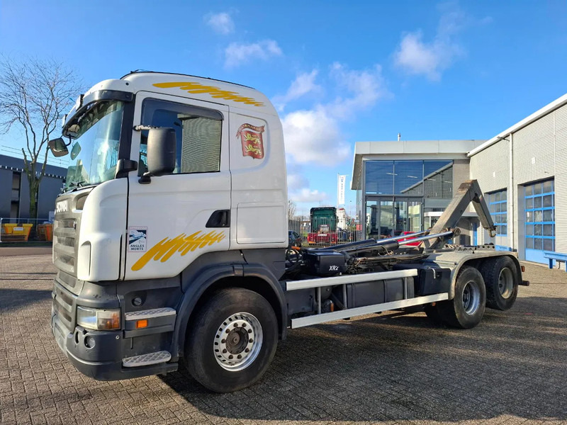 Scania R420 / RETARDER / HIAB MULTILIFT 21 TON / LIFT AXLE / MANUAL / EURO-4 / 2007 - Cable system truck: picture 2 Scania R420 / RETARDER / HIAB MULTILIFT 21 TON / LIFT AXLE / MANUAL / EURO-4 / 2007 - Cable system truck: picture 2
