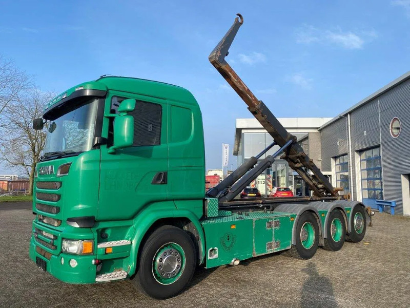 Scania R520 V8 / 8X4 / BIG AXLE / AJK HOOKLIFT 30TON / LIFT+LENKACHSE / NAVI / LEATHER / FULL-AIR / AUTOMATIC / EURO-6 / 2015 - Hook lift truck: picture 1 Scania R520 V8 / 8X4 / BIG AXLE / AJK HOOKLIFT 30TON / LIFT+LENKACHSE / NAVI / LEATHER / FULL-AIR / AUTOMATIC / EURO-6 / 2015 - Hook lift truck: picture 1