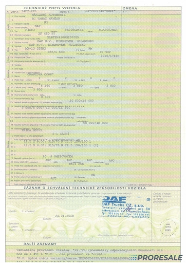 Leasing of  DAF XF 480 FT SC EURO 6 DAF XF 480 FT SC EURO 6: picture 10