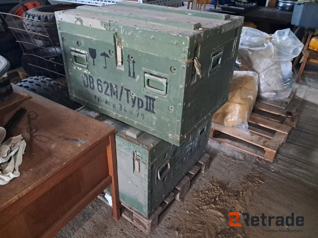 2 stk Militærkasser 80×60×53 cm - Construction equipment: picture 2 2 stk Militærkasser 80×60×53 cm - Construction equipment: picture 2