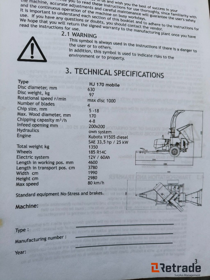 Flishugger Junkkari HJ170, Kun 67 Timer !! - Agricultural machinery: picture 4 Flishugger Junkkari HJ170, Kun 67 Timer !! - Agricultural machinery: picture 4