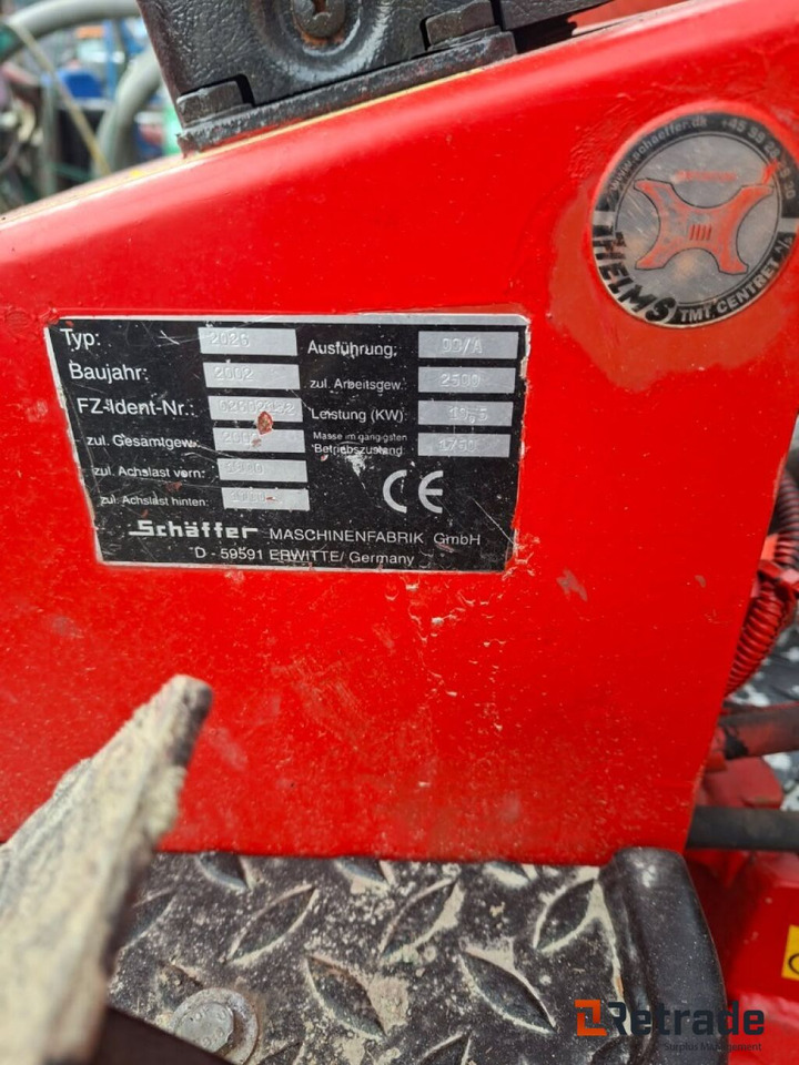 Redskapsbærer SCHAFFER 226 - Agricultural machinery: picture 3 Redskapsbærer SCHAFFER 226 - Agricultural machinery: picture 3